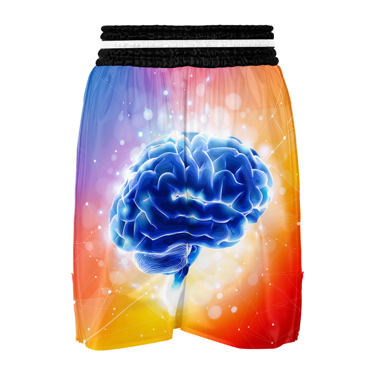 Human Brain Boxing Shorts-grizzshop