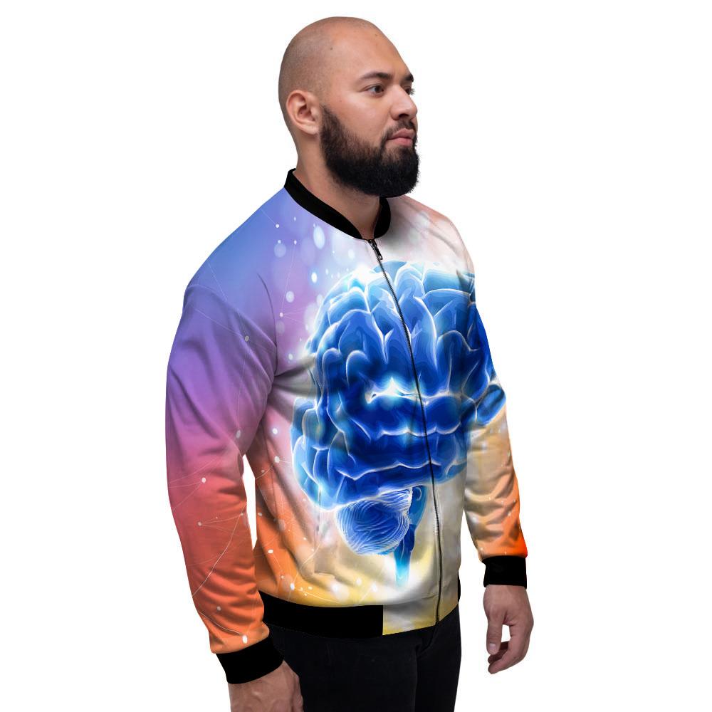 Human Brain Men's Bomber Jacket-grizzshop