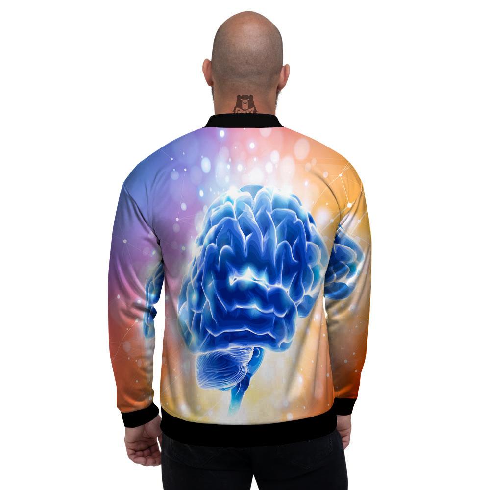 Human Brain Men's Bomber Jacket-grizzshop
