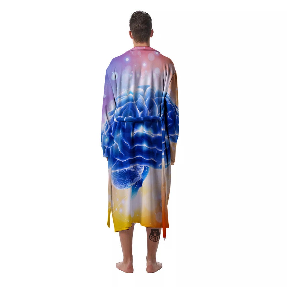 Human Brain Men's Robe-grizzshop