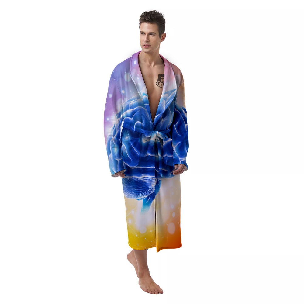 Human Brain Men's Robe-grizzshop