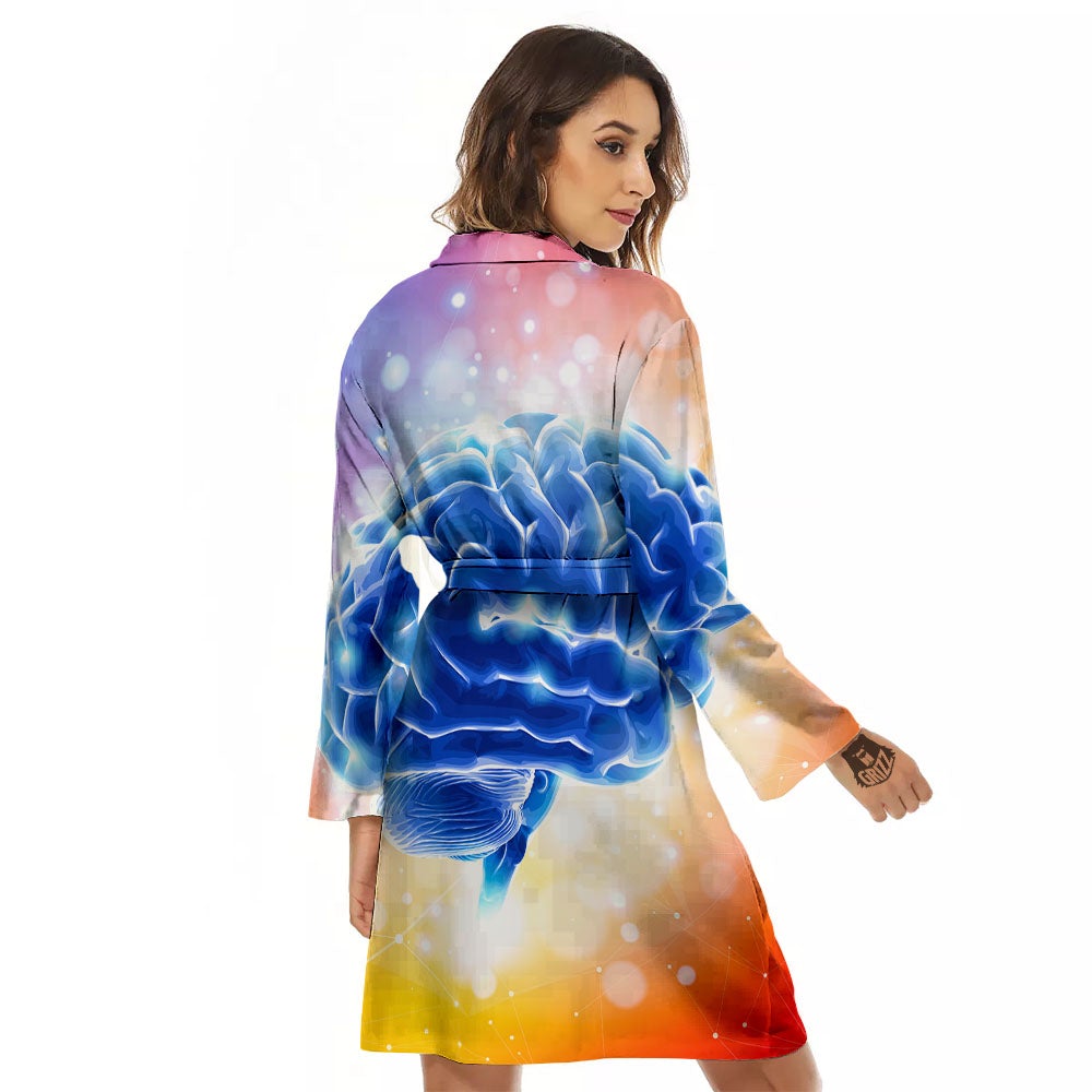 Human Brain Women's Robe-grizzshop