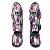 Hummingbird And Pink Flowers Print Muay Thai Shin Guards-grizzshop