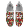 Hummingbird And Wild Flowers Print Pattern White Athletic Shoes-grizzshop