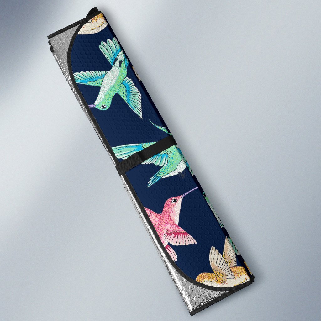 Hummingbird Colorful Car Sun Shade-grizzshop