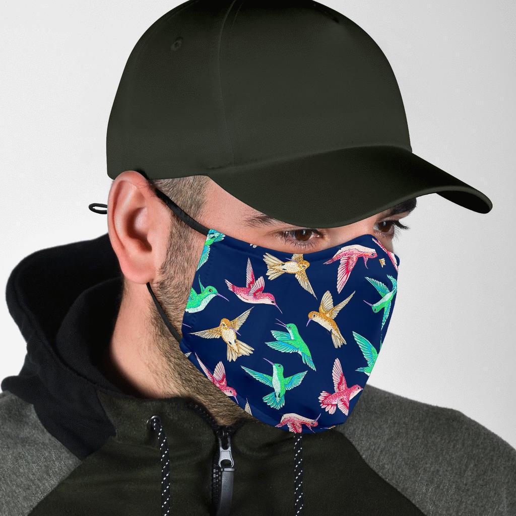Hummingbird Colorful Face Mask-grizzshop