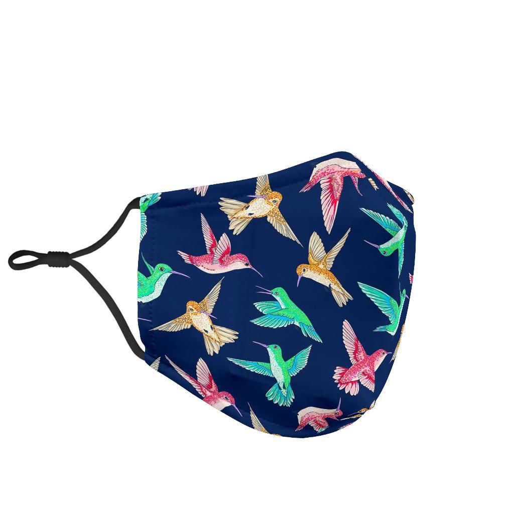 Hummingbird Colorful Face Mask-grizzshop
