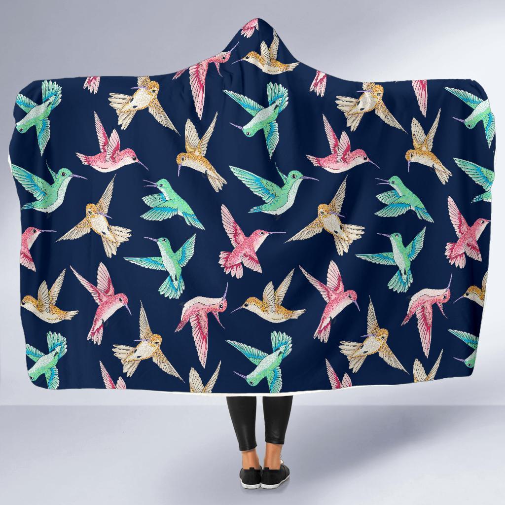 Hummingbird Colorful Hooded Blanket-grizzshop