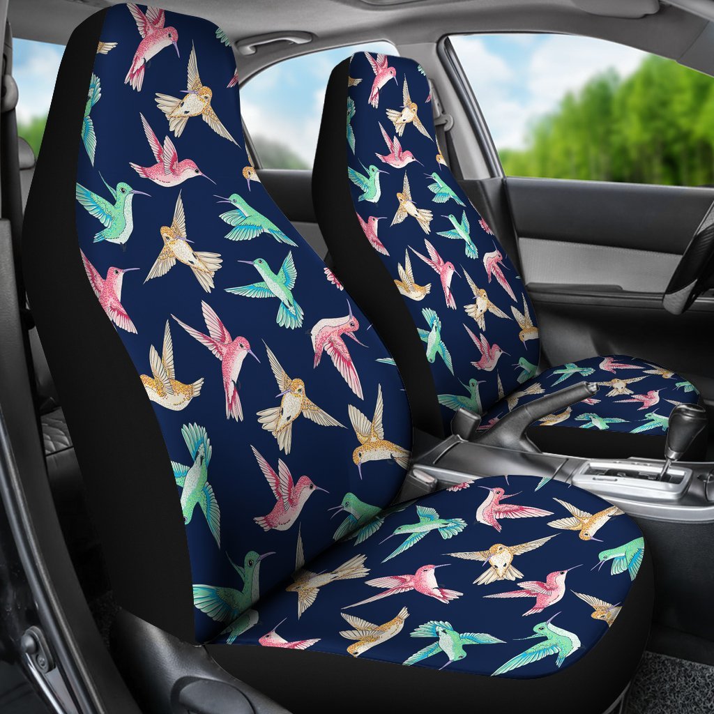 Hummingbird Colorful Universal Fit Car Seat Cover-grizzshop