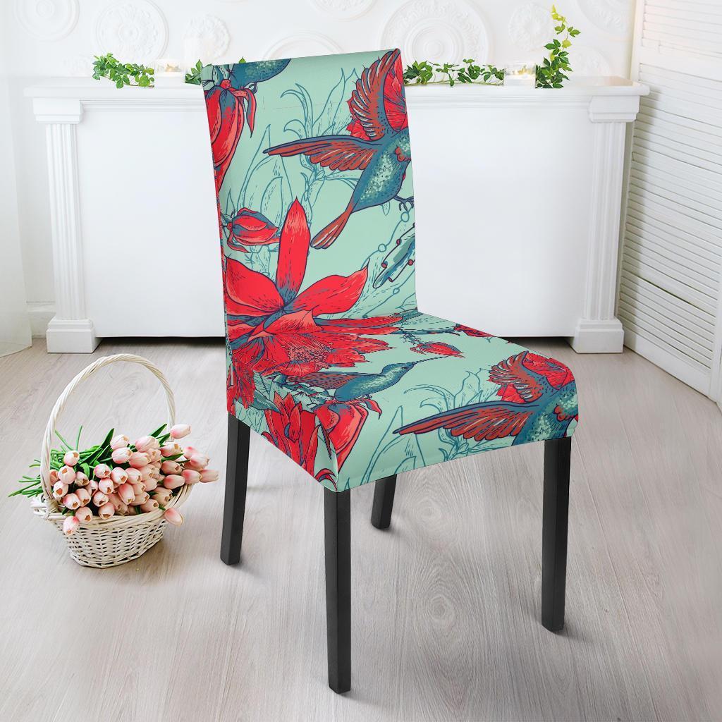 Hummingbird Floral Chair Cover-grizzshop