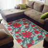 Hummingbird Floral Floor Mat-grizzshop