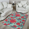 Hummingbird Floral Floor Mat-grizzshop