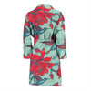 Hummingbird Floral Men Long Robe-grizzshop