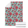 Hummingbird Floral Pattern Print Blanket-grizzshop