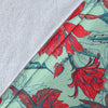 Hummingbird Floral Pattern Print Blanket-grizzshop