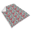 Hummingbird Floral Pattern Print Throw Blanket-grizzshop