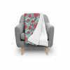 Hummingbird Floral Pattern Print Throw Blanket-grizzshop