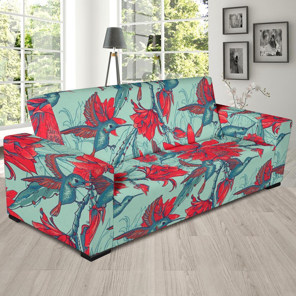 Hummingbird Floral Sofa Covers-grizzshop