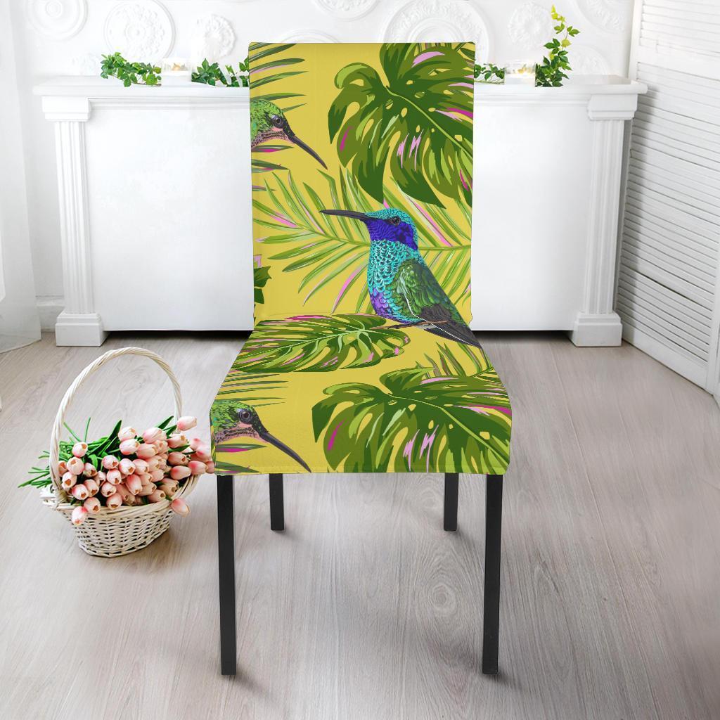 Hummingbird Palm Leaves Chair Cover-grizzshop