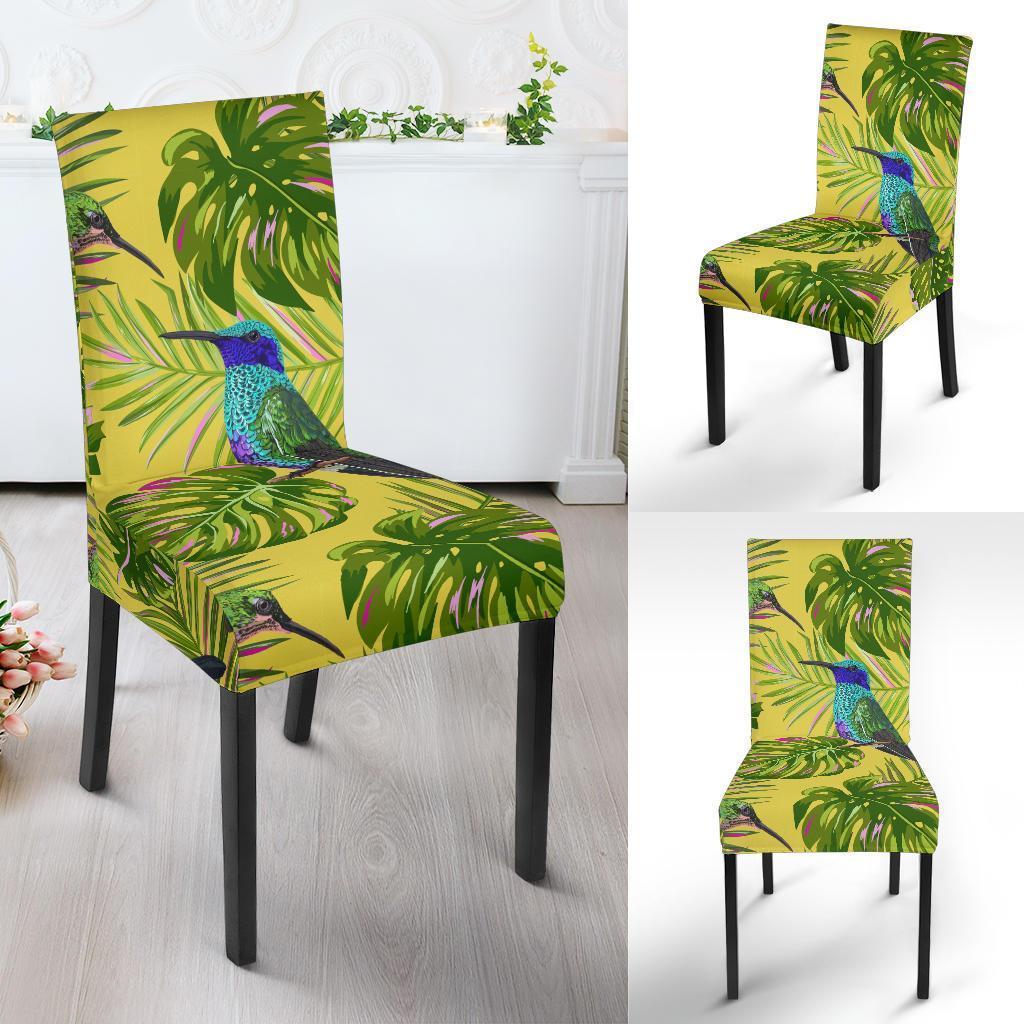 Hummingbird Palm Leaves Chair Cover-grizzshop