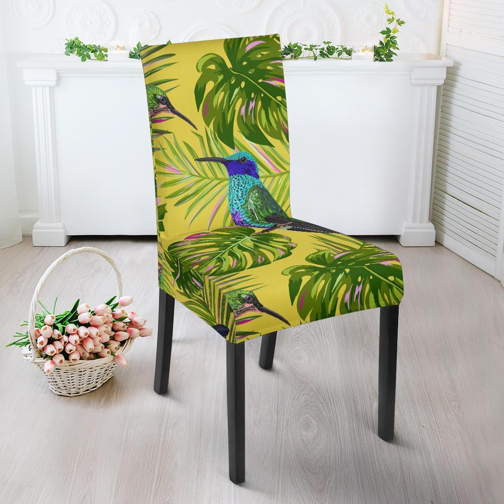 Hummingbird Palm Leaves Chair Cover-grizzshop