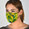 Hummingbird Palm Leaves Face Mask-grizzshop