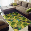 Hummingbird Palm Leaves Floor Mat-grizzshop