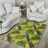 Hummingbird Palm Leaves Floor Mat-grizzshop