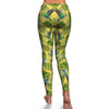 Hummingbird Palm Leaves Pattern Print Pattern Women Leggings-grizzshop