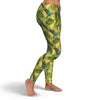 Hummingbird Palm Leaves Pattern Print Pattern Women Leggings-grizzshop