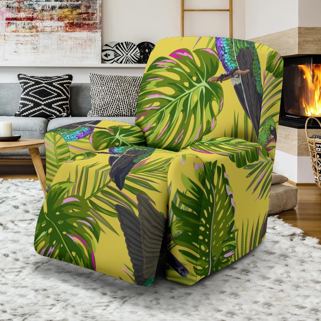 Hummingbird Palm Leaves Recliner Cover-grizzshop