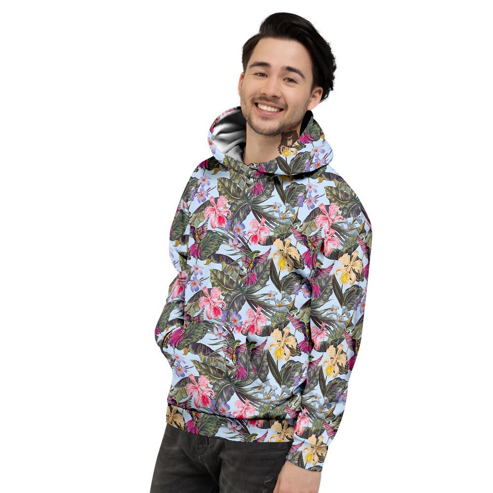 Hummingbird Tropical Print Pattern Men's Hoodie-grizzshop