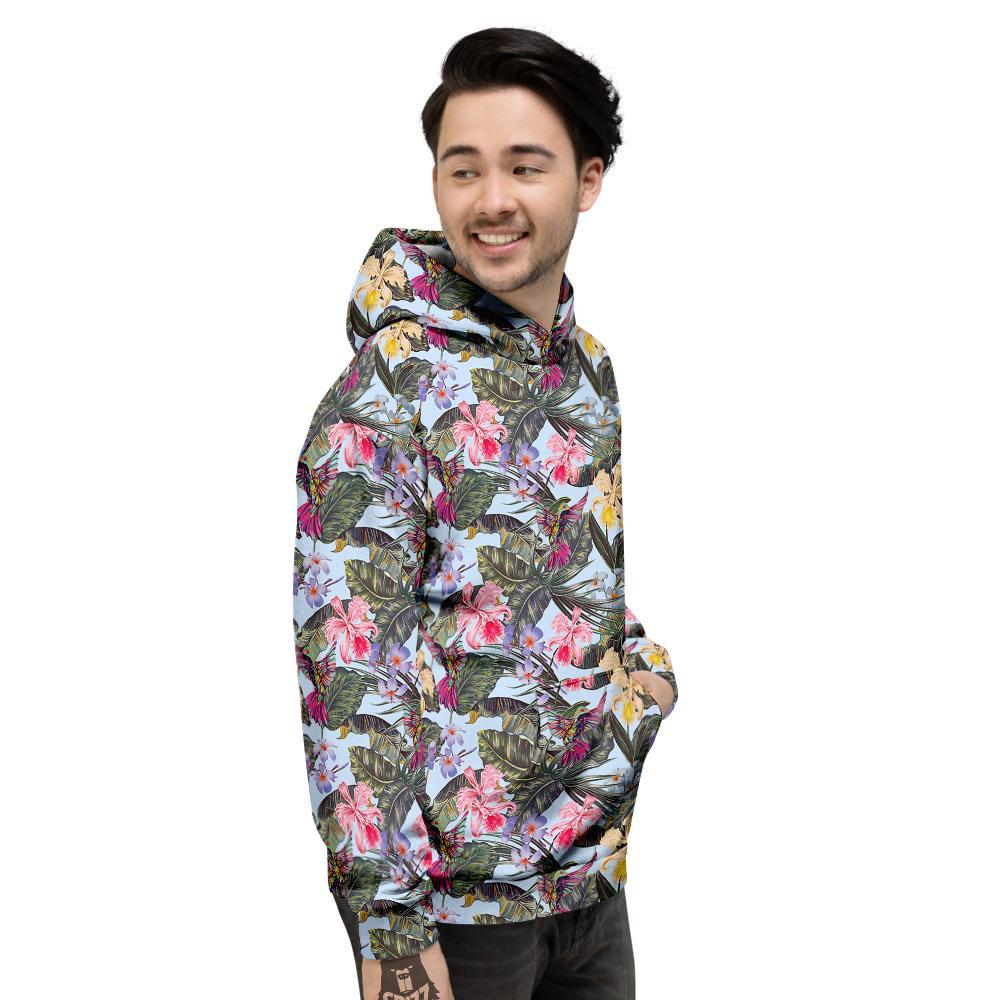 Hummingbird Tropical Print Pattern Men's Hoodie-grizzshop