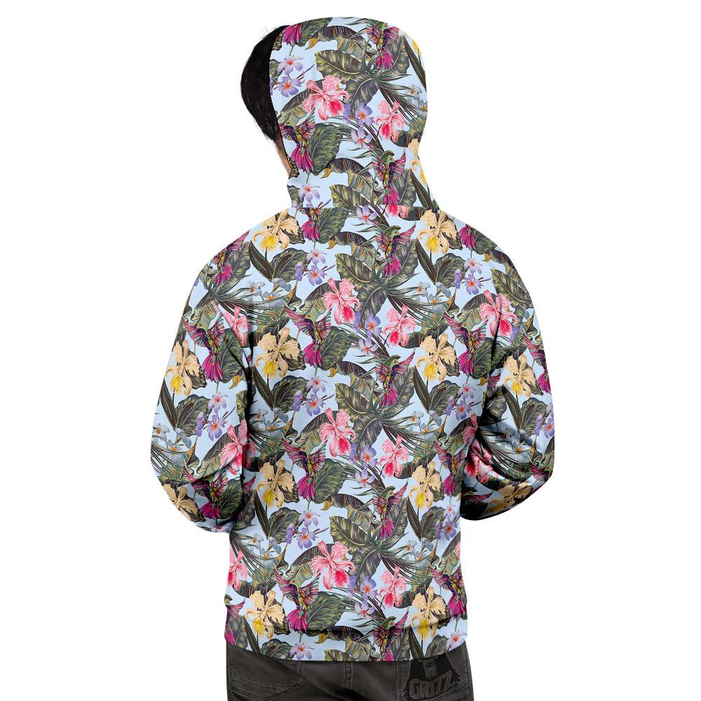 Hummingbird Tropical Print Pattern Men's Hoodie-grizzshop