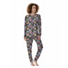 Hummingbird Tropical Print Pattern Women's Pajamas-grizzshop