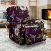 Hummingbird White Daisy Recliner Cover-grizzshop