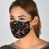 Hummingbird White Floral Face Mask-grizzshop