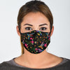 Hummingbird White Floral Face Mask-grizzshop