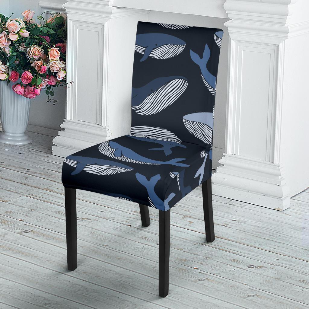 Humpback Whale Pattern Print Chair Cover-grizzshop