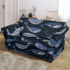 Humpback Whale Pattern Print Loveseat Cover-grizzshop