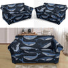 Humpback Whale Pattern Print Loveseat Cover-grizzshop