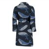 Humpback Whale Pattern Print Men Long Robe-grizzshop