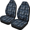 Humpback Whale Pattern Print Universal Fit Car Seat Cover-grizzshop