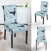 Humpback Whale Print Pattern Chair Cover-grizzshop