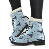 Humpback Whale Print Pattern Comfy Winter Boots-grizzshop