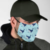 Humpback Whale Print Pattern Face Mask-grizzshop