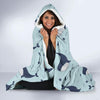 Humpback Whale Print Pattern Hooded Blanket-grizzshop