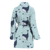 Humpback Whale Print Pattern Pattern Print Women Long Robe-grizzshop