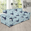 Humpback Whale Print Pattern Sofa Covers-grizzshop