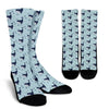 Humpback Whale Print Pattern Unisex Crew Socks-grizzshop